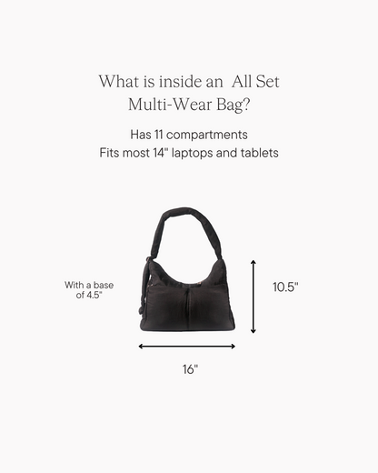 All Set Multi-Wear Bag in Ink